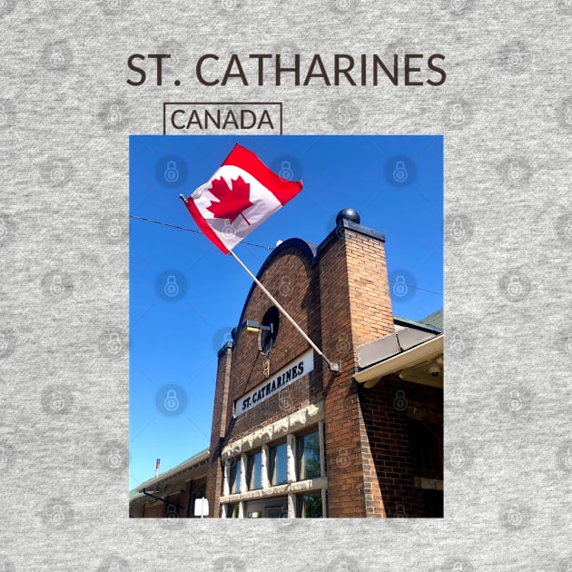 St.Catharines Ontario Canada Gift for Canadian Canada Day Present Souvenir T-shirt Hoodie Apparel Mug Notebook Tote Pillow Sticker Magnet by Mr. Travel Joy